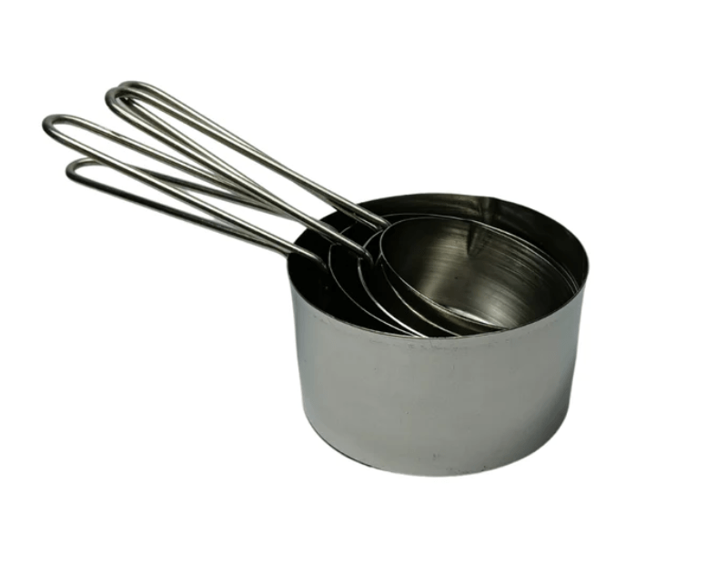 எஸ்எஸ் அளவிடும் கோப்பை காம்போ பேக் நான்கு பான் செட்-2