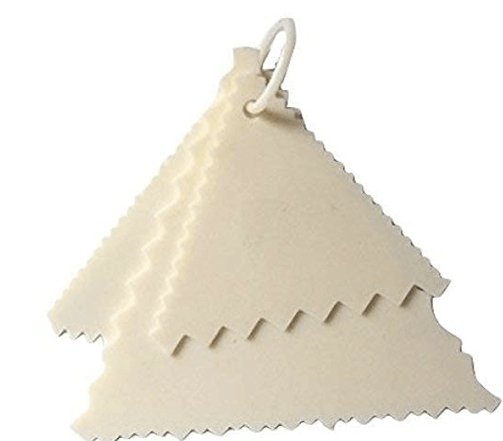 BIG BOX Triangle Scraper Triangle Cake Scraper Sawtooth Shape Fondant and Cake Decorating Tools