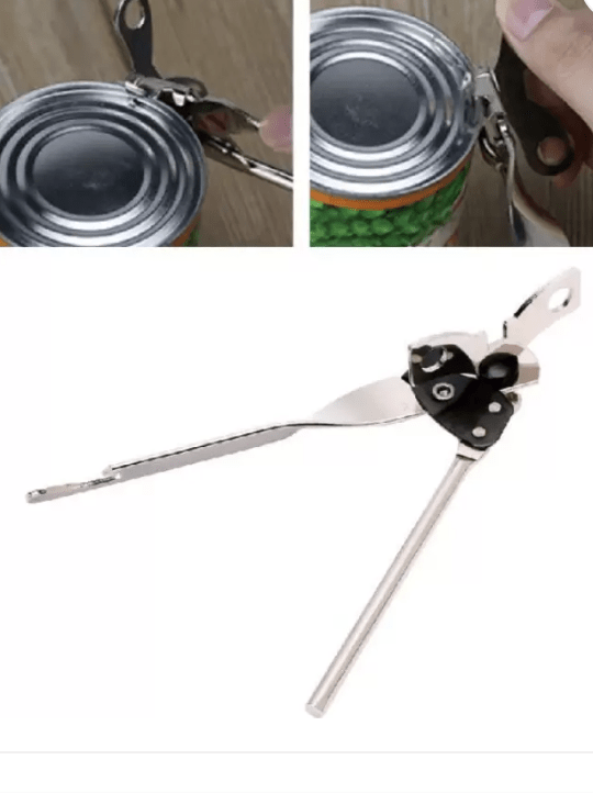 Simple Can Opener Cans Opener Professional Multifunctional Stainless Steel Butterfly Can Bottle Jar Opener Bottle Opener  (Pack of 1)-3