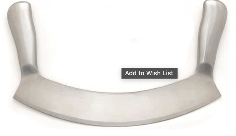 Double Handle Pizza Cutter - Rocker Style Slicer Dicing Knife-3