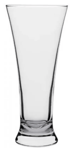 Beer pilsner crystal clear glass Glass Set Beer Glass (Pack of 6)   (320 ml, Glass, Clear)-1