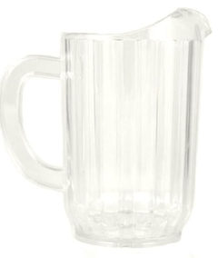 32 Oz. (Ounce) Water Beverage Serving Pitchers, Beer Pitcher, Restaurant Grade Heavy-Duty SAN Material Plastic Pitcher - Clear-2