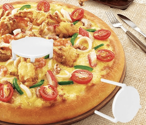 Cheese Saver Pizza Storage Container 10 pcs Sturdy Pizza Stand White Plastic Tripod Stack Tabletop Pizza Takeaway Box Saver for Home Restaurant 1.77Inch Pizza Stand Tripod Pizza Box