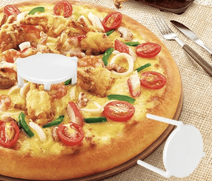 Cheese Saver Pizza Storage Container 10 pcs Sturdy Pizza Stand White Plastic Tripod Stack Tabletop Pizza Takeaway Box Saver for Home Restaurant 1.77Inch Pizza Stand Tripod Pizza Box