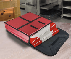 Hand Bag Insulated Pizza Bag Professional Delivery Bag Food Container Storage Bag Pizza Delivery Bag (Red) Food Delivery Bag-2