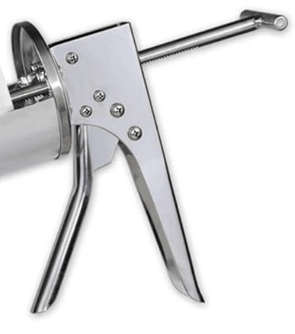 Mayonaisse Gun Pro Silver Handheld 0.3 oz. Sauce Dispenser for Commercial Home Kitchen