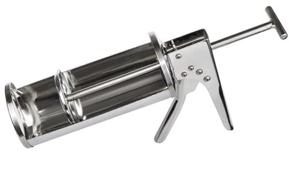 Mayonaisse Gun Pro Silver Handheld 0.3 oz. Sauce Dispenser for Commercial Home Kitchen