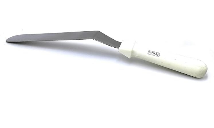 Stainless Steel Curved Palette Knife Cake garnishing Bend Icing Spatula-2