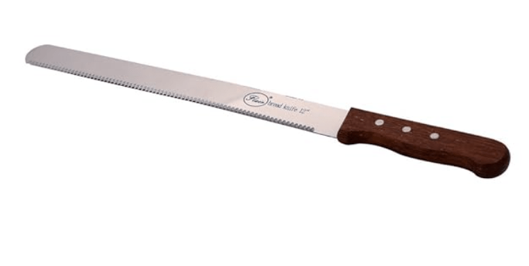 Flair Bread Knife  Wide Teeth Wooden Handle