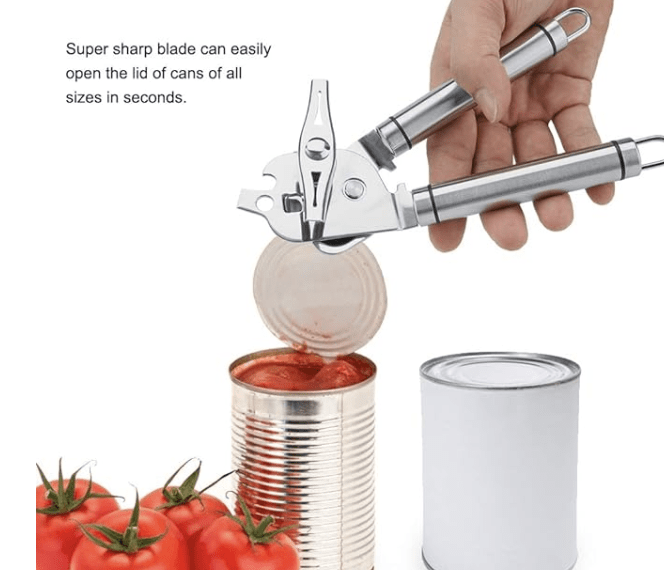 Opener Multifunctional Stainless Steel Can Opener Manual Jar Opener Built-in Bottle Opener-2