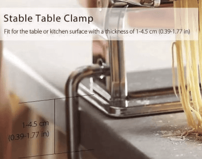 pasta maker machine Pasta Machine, 150 Roller Manual Noodles Makers with 7 Adjustable Thickness Setting, 2 Size Stainless Cutter, Clamp, and Hand Crank, Perfect for Homemade Spaghetti Lasagna or Dumpling Skin Pasta Maker Pasta Maker