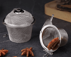 Stainless Steel Tea Infuser Sphere Locking Spice Tea Ball Strainer Mesh Infuser Filter Strainers Kitchen Tools-1