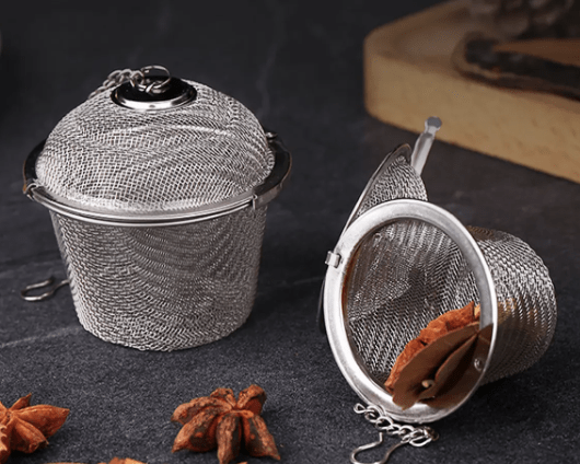 Stainless Steel Tea Infuser Sphere Locking Spice Tea Ball Strainer Mesh Infuser Filter Strainers Kitchen Tools-1