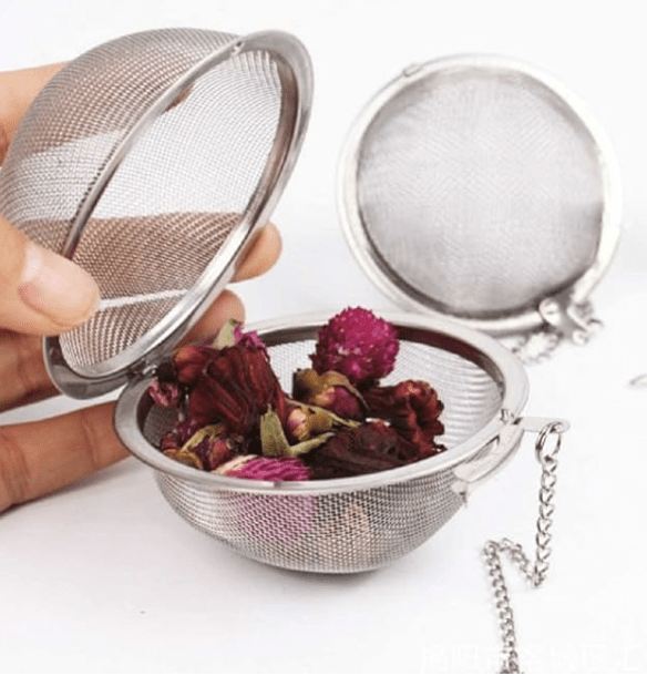Tea Strainer Infuser Mesh Tea Balls, Stainless Steel Tea seeped strainers Infuser Filter Loose Leaf Teas Soup Seasoning Balls Fruit Squeeze Diffuser Herbal Spice (2 Pcs, Big)