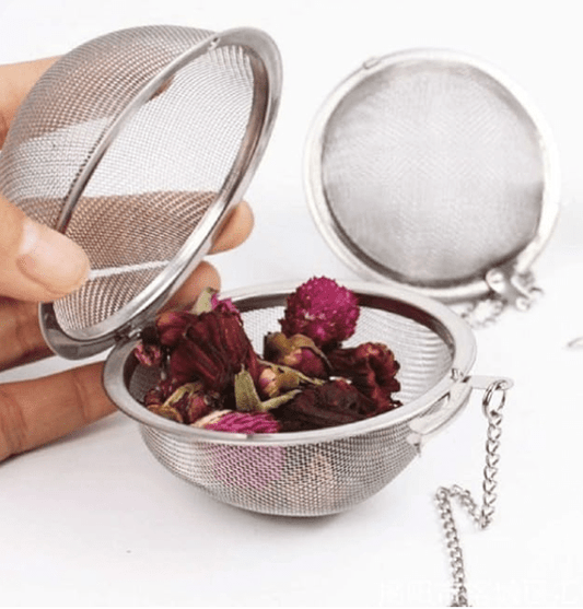 Tea Strainer Infuser Mesh Tea Balls, Stainless Steel Tea seeped strainers Infuser Filter Loose Leaf Teas Soup Seasoning Balls Fruit Squeeze Diffuser Herbal Spice (2 Pcs, Big)