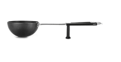 Prestige Aluminium Hard Anodised Tadka Pan, 10 cm, Black-2
