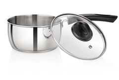 Premier Stainless Steel Induction Bottom Saucepan With Stainless Steel Lid 18cm-2