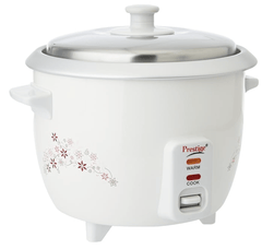 Prestige Delight PRWO 1.0 L Electric Rice Cooker|Detachable power cord|Durable body|Cool touch handles|White|1 year warranty on product & 5 years warranty on heating plate-4