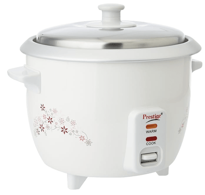 பிரெஸ்டீஜ் டிலைட் PRWO 1.0 L எலக்ட்ரிக் ரைஸ் குக்கர் | பிரிக்கக்கூடிய பவர் கார்டு | நீடித்து உழைக்கும் உடல் | குளிர்ச்சியான தொடு கைப்பிடிகள் | வெள்ளை | தயாரிப்புக்கு 1 வருட உத்தரவாதம் &amp; வெப்பமூட்டும் தட்டில் 5 வருட உத்தரவாதம் 