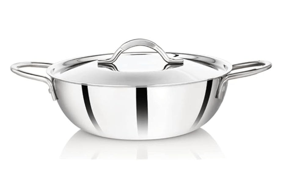 Premier 3-ply Clad Stainless Steel Kadai (30 cm)