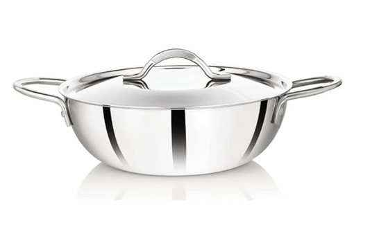 Premier 3-ply Clad Stainless Steel Kadai (26 cm)
