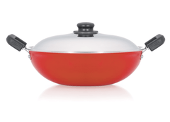 Premier Non Stick Kadai with Stainless Steel lid 28cm-1