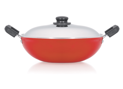 Premier Non Stick Kadai with Stainless Steel lid 28cm