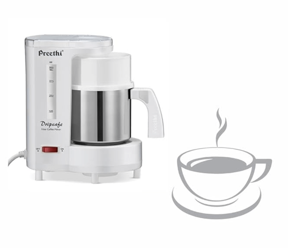 ப்ரீத்தி டிரிப்கஃபே காபி மேக்கர் (வெள்ளை) 