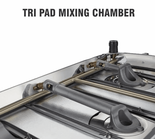 Preethi Blu Flame Jumbo Glass top 4 Burner Gas Stove, Manual Ignition, Black