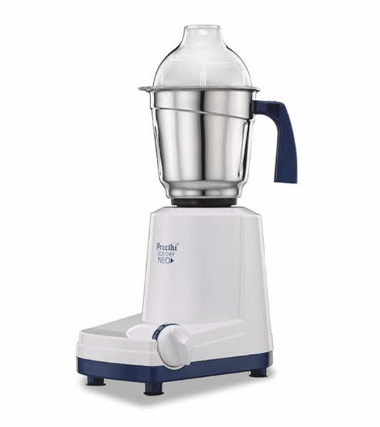 Preethi Eco Chef Neo MG-199 mixer grinder, 500 Watts, 3 jars (Violet/White)