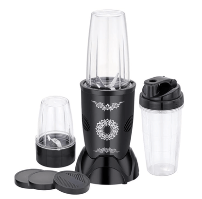 Sowbaghya Twister Bullet Mixer | Powerful 450W Motor | Perfect for Smoothies, Juices & Chutnies | 3 Jars, 2 Blades | Black