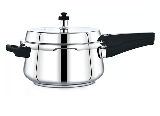 Praylady Neo Belly Pressure Cooker | 1.2 mm Body Thickness | Pressure Cooker 5.5 L Induction Bottom Pressure Cooker  (Stainless Steel)