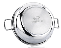 Praylady Stainless Steel with Handle 3 PLY POTS & Pans Deluxe Series KADAI Silver-4