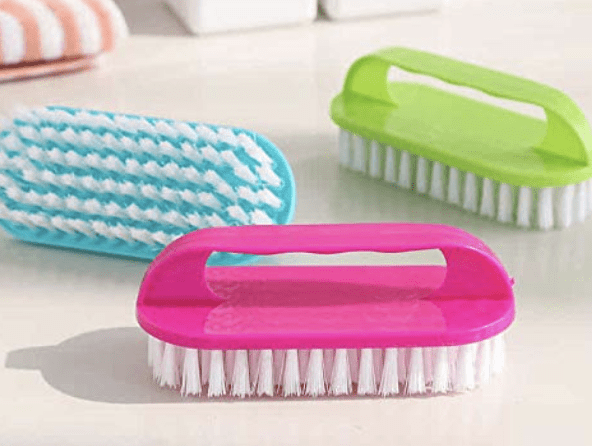 Cloth Washing Soft Bristles Brush for Cleaning Clothes | Laundry Scrub Brush with Handle for Multipurpose Household Cleaning Brush – Pack of 2 (Multicolor)-3
