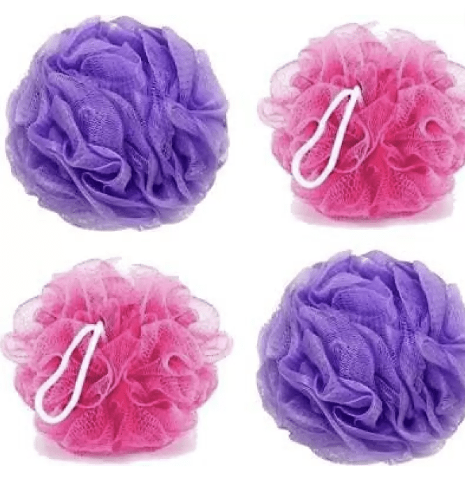 नहाना | महिलाओं और पुरुषों के लिए बाथ शावर लूफा स्पंज स्क्रबर एक्सफ़ोलिएटर | नहाने का स्पंज | नहाने के लिए बॉडी वॉश स्क्रब | शरीर के लिए बाथ स्क्रबर 