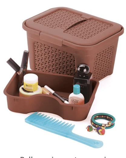 Multi Purpose Medicine Storage Box with Detachable Tray & Handle for Home Camping Travel kit Storage Box