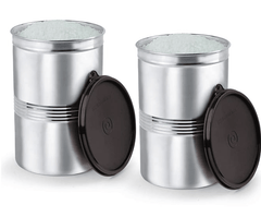 Signoraware Modular Steel Container 3.5ltr, Set of 2, ModBlue-2