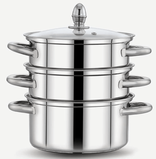 Praylady Stainless Steel Multi-Purposes Steamer, Capacity – 3 Litre, Silver.