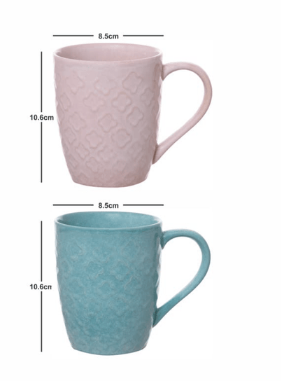 Roxx Large Coffee Mug Set of 4pcs 360ml