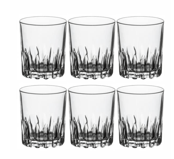 ராக்ஸ் கிளாஸ் ஓபரா வாட்டர் ஜூஸ் கிளாஸ்கள் டம்ளர் செட் 6 பீஸ்கள் 215மிலி 