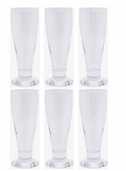 Roxx Pilsner Juice Glasses Lagoon Tumbler Set of 6 Pieces 315 ML