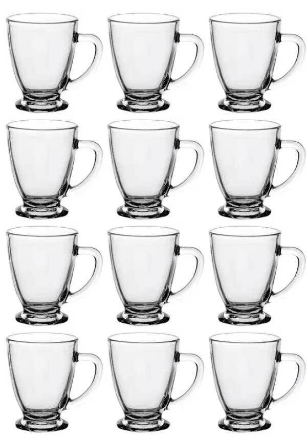 Roxx Glass Antalya Coffee Mug (Set of 12pcs) 230ml RX-2707-2