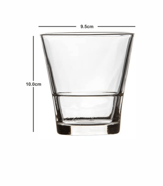 Roxx Glass Sydney Ring Water and Juice Glasses Set of 12 Pieces 370ml