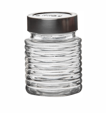 Roxx Glass Milo Storage Jar With Lid Set of 6 Pieces 300ml