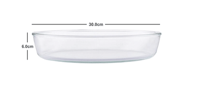 ROXX बोरोसिलिकेट ओवल डिश दो साइज़ में (2 पीस का सेट) 