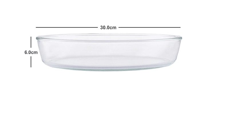 ROXX Borosilicate Oval Dish in Two Size (Set of 2pcs)-2