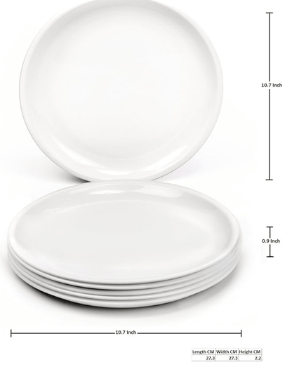 Signoraware Round Plastic Full Plate Set, Set of 3 or 6