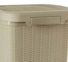 Signoraware Modern Lightweight Dustbin for Home and Office 12Ltr, Beige-2