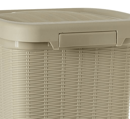 வீடு மற்றும் அலுவலகத்திற்கான சிக்னோராவேர் மாடர்ன் லைட்வெயிட் டஸ்ட்பின் 12 லிட்டர், பீஜ்.