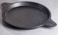 CAST IRON RAISED EDGE PAN -FRY PAN- OMELETTE PAN-1